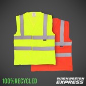 Öko-Warnweste aus 100% recyceltem Polyester EN20471 - YK120 - Yoko