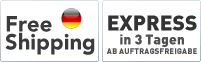 Kostenloser Versand in Deutschland. Express Produktion in nur 3 Tagen ab Auftragsfreigabe.